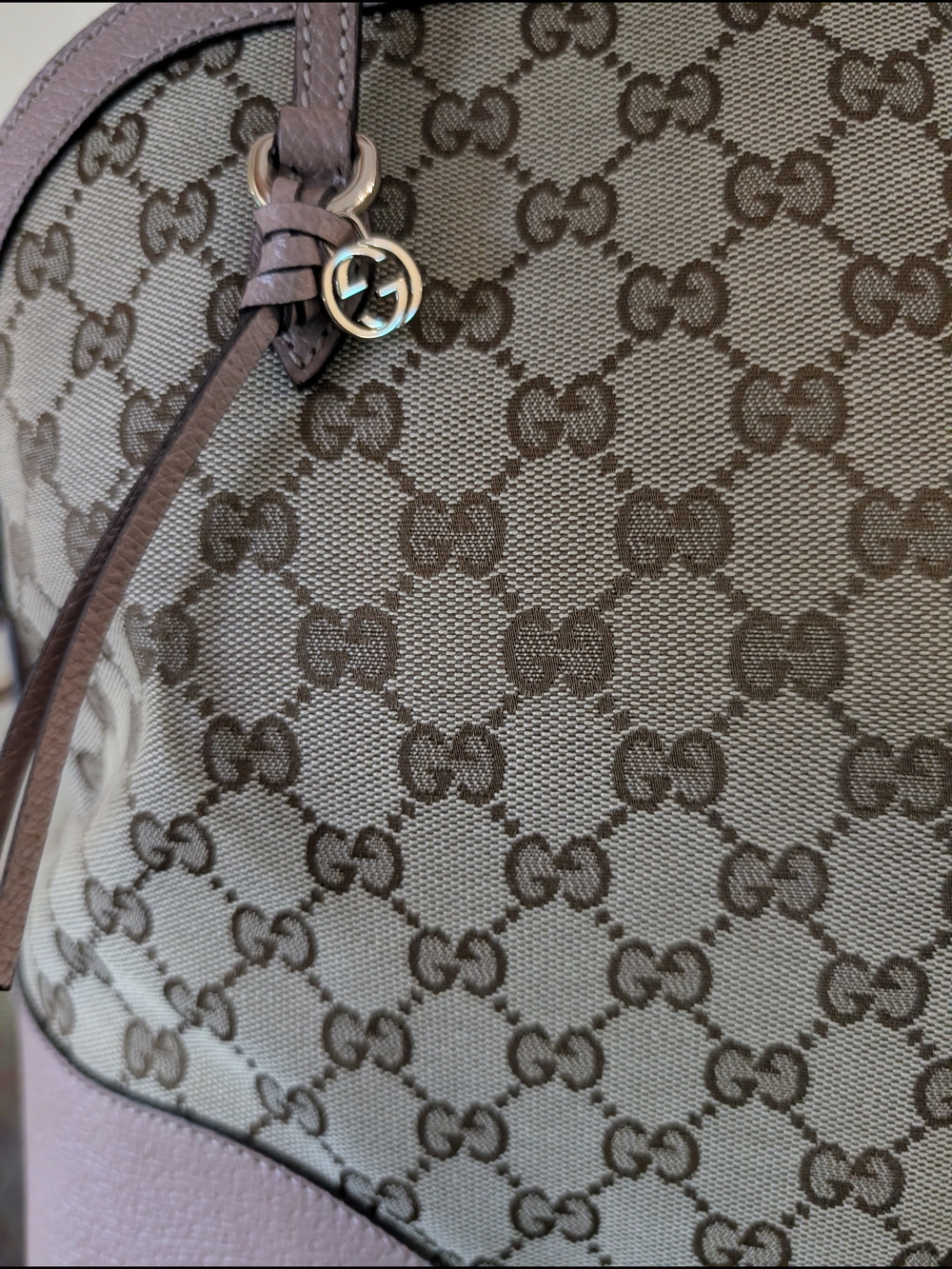 Gucci Pink GG Canvas Top-Handle Tote - Picture 11 of 17